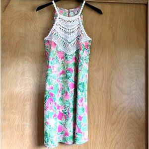 Lilly Pulitzer Womens Pink Floral Dress Size 00